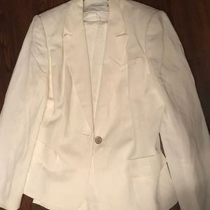 Calvin Klein White Linen Suit